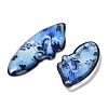 4Pcs 4 Styles Transparent Epoxy Resin Pendants RESI-B032-03E-2