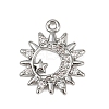Brass Micro Pave Clear Cubic Zirconia Pendants LS-KK-L238-17P-1