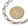 2Pcs 2 Styles 304 Stainless Steel Cross Link Chain Necklaces for Couple NJEW-JN05431-5