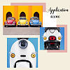 8 Pairs 2 Styles Eyelash Shape Waterproof PVC Picture Stickers DIY-HY0003-05C-5