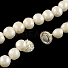 Elegant Round Pearl Beaded Necklaces NJEW-Q282-19S-2