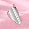 Non-Tarnish 304 Stainless Steel Open Cuff Ring RJEW-Q775-01P-3