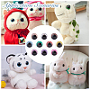 40 Sets 10 Colors Plastic Doll Craft Eyes DIY-FH0006-70-7