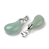 Natural Green Aventurine Pendants G-NH0025-14P-11-2
