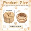 1Pc Beech Wood Engraved Pet Hair Keepsake Boxes CON-CN0001-16E-2