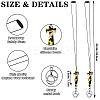 2Pcs Silicone Name Card Holder Strap NJEW-SW00043-02-2