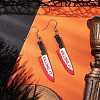 Hallowmas Printed Acrylic Dangle Earrings EJEW-JE06124-05-2