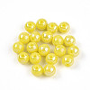 Electroplate Pearlized Glass Pearl Beads EGLA-T021-14A-10-1