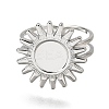 Tarnish Resistant Stainless Steel Cuff Ring Findings LS-PW-WG67428-05-3