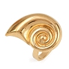 Adjustable 304 Stainless Steel Cuff Rings for Women LS-RJEW-B135-03G-2
