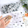 300Pcs 5 Colors Transparent Glass Beads GLAA-SC0002-42B-3