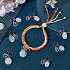 18Pcs Natural Quartz Crystal Keychains HJEW-CA0001-20-5