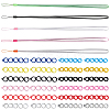 5Pcs 5 Colors Rubber Lanyard Straps DIY-GF0008-39B-1