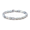 Bling Imitation Gemstone Glass Teardrop Beads Stretch Bracelet for Women BJEW-JB07421-8