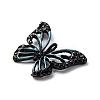 Spray Paint Alloy Rhinestones Pendants LS-ALRI-E130-01EB-03-2