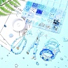 Ocean Color DIY Mobile Phone Strap Making Kit DIY-FS0006-56-8