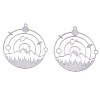 Non-Tarnish 201 Stainless Steel Filigree Pendants X-STAS-S118-028P-1