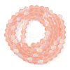 Imitate Austrian Crystal Bicone Frosted Glass Beads Strands LS-EGLA-A039-T4mm-MB15-2