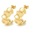 PVD Vacuum Plating 304 Stainless Steel Stud Earrings for Women EJEW-G401-07G-1