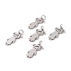 Non-Tarnish 201 Stainless Steel Pendants STAS-S105-LA415-1-3