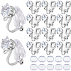32Pcs Brass Clip-on Earring Findings KK-SP0001-26P-1