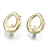 Rack Plating Alloy Stud Earring Findings PALLOY-N155-64-NR-1