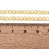 Anti-Tarnish Electroplate Rondelle Glass Beads Strands EGLA-T021-3mm-17-10-4