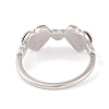 Non-Tarnish 304 Stainless Steel Heart Finger Ring for Women RJEW-C086-10-P-3