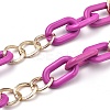 Personalized Aluminium & Acrylic Chain Necklaces NJEW-JN02911-04-2