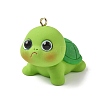 Tortoise Opaque Resin Pendants RESI-Z035-01P-01-1