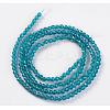 Glass Beads Strands EGLA-E057-02B-10-3
