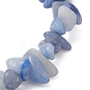 Dyed & Heated Natural Blue Aventurine Chip Beaded Stretch Bracelets for Men Women BJEW-JB12089-02-4