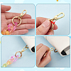 2Pcs Transparent Acrylic Curb Chains Bag Handles AJEW-WR0001-88-4