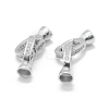 Anti-Tarnish Rhodium Plated 925 Sterling Silver Key Clasps STER-L055-065P-1