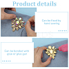 4Pcs Teardrop Shape Hotfix Rhinestone Iron on Patches PATC-FG0002-25B-3