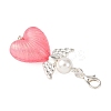 Heart Angel Luminous Acrylic Pendant Decoration HJEW-JM03806-02-7