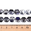 Electroplate Glass Beads Strands EGLA-T021-21I-4