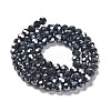 Electroplate Opaque Glass Beads Strands EGLA-A035-P6mm-A18-2