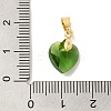 Brass Glass Pendants KK-Z073-14G-01-3
