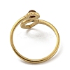 304 Stainless Steel with Natural Tiger Eye Ring Ion Plating(IP) RJEW-Z031-01B-02-3