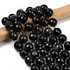 Natural Silver Sheen Obsidian Beads Strands G-C249-A01-16mm-2
