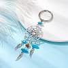Woven Web/Net with Wing Alloy Pendant Keychain KEYC-JKC00587-02-3