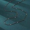 Brass Curb Chains Necklaces for Women NJEW-D302-06B-4