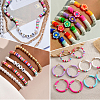 15Strands Handmade Polymer Clay Beads Strands CLAY-PA0001-07E-5