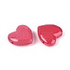 Dyed & Heated Imitation Jade Glass Beads GLAA-T023-44F-2