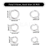 Unicraftale 36Pcs 3 Style 304 Stainless Steel Jump Ring STAS-UN0027-84-5