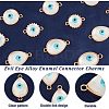 24Pcs 6 Colors Enamel Pendants KK-NB0001-37-4