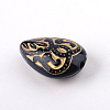 Teardrop Plating Acrylic Beads X-PACR-Q102-151B-2