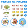 24Pcs 4 Colors Handmade Porcelain Beads PORC-TA0001-20-4