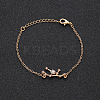 12 Constellations Alloy Rhinestone Link Bracelets WG43B2B-04-1